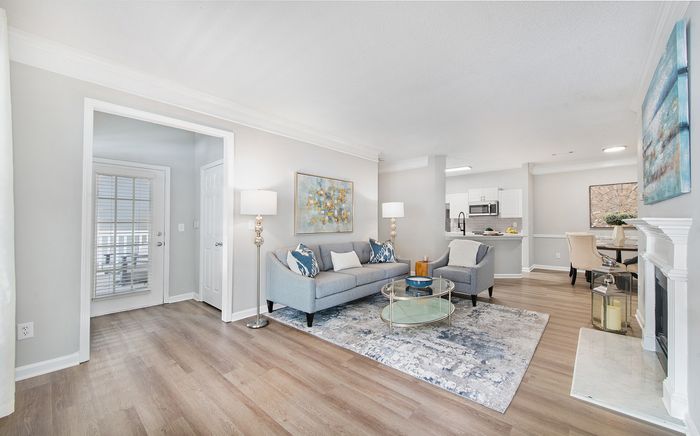 Wood plank style flooring