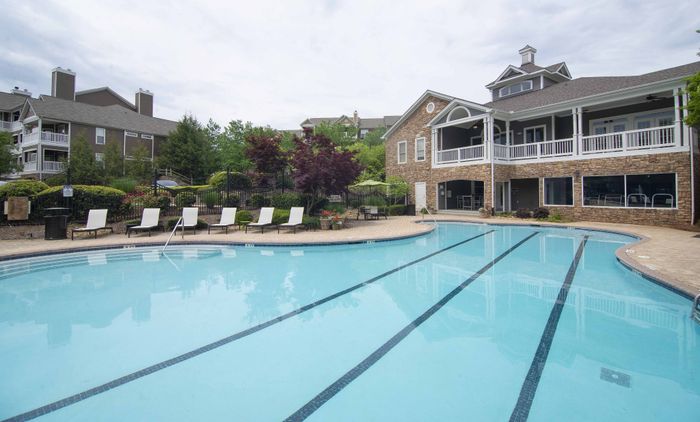 Large outdoor swimming pool