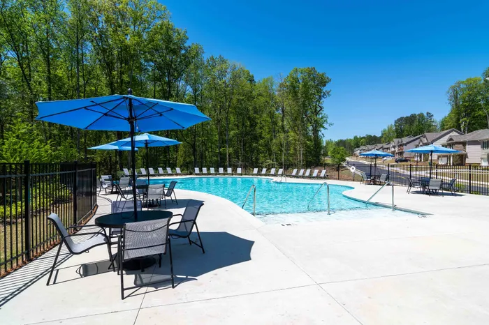 outdoor pool with sundeck
