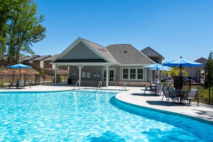 outdoor pool with sundeck
