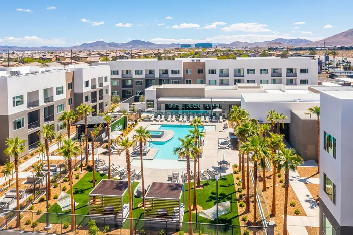 Outdoor amenities aerial view