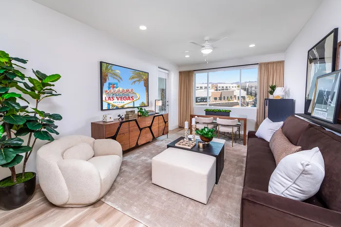 Living room with balcony