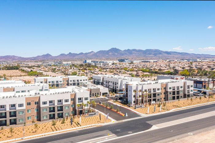 aerial view of community