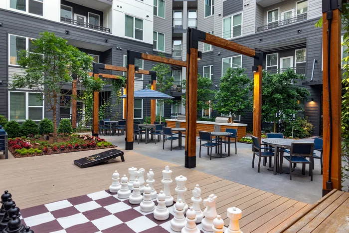 outdoor gaming area