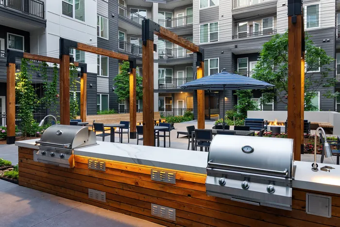 outdoor grilling area