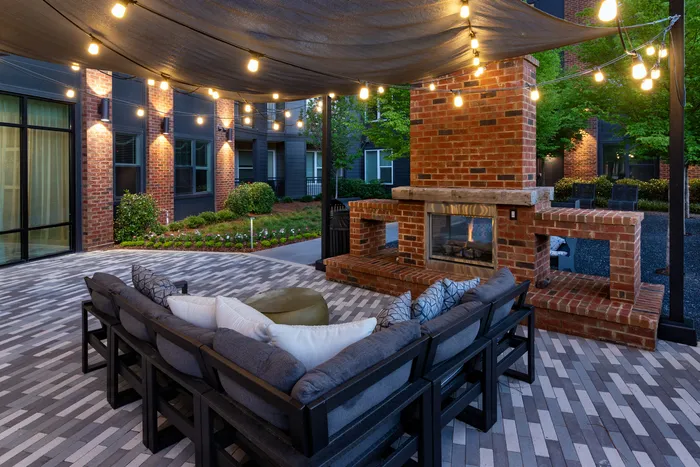 outdoor seating area