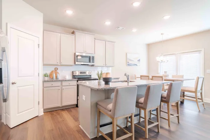 Sunset floor plan kitchen island
