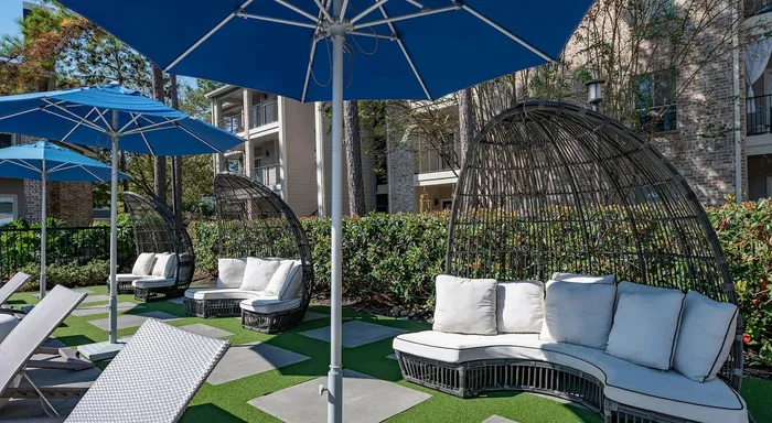 Beautiful covered seating