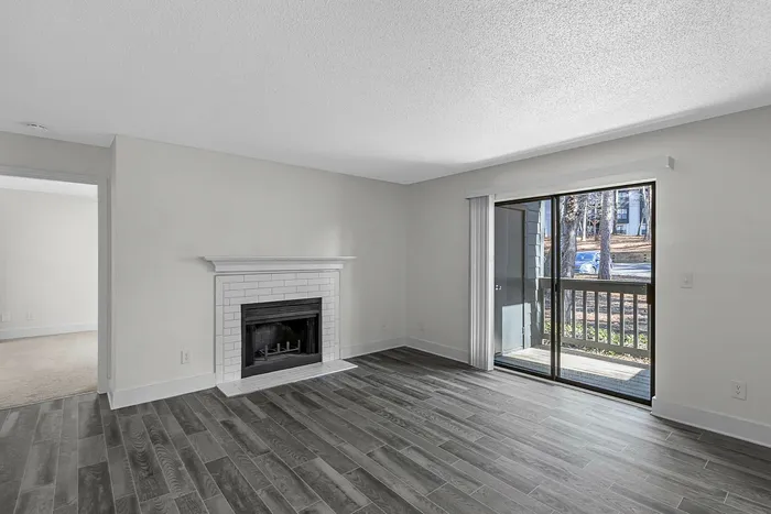 Living room fireplace