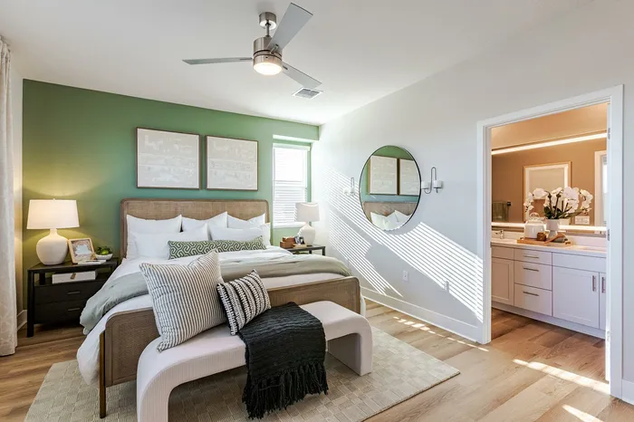bedroom with ensuite bathroom
