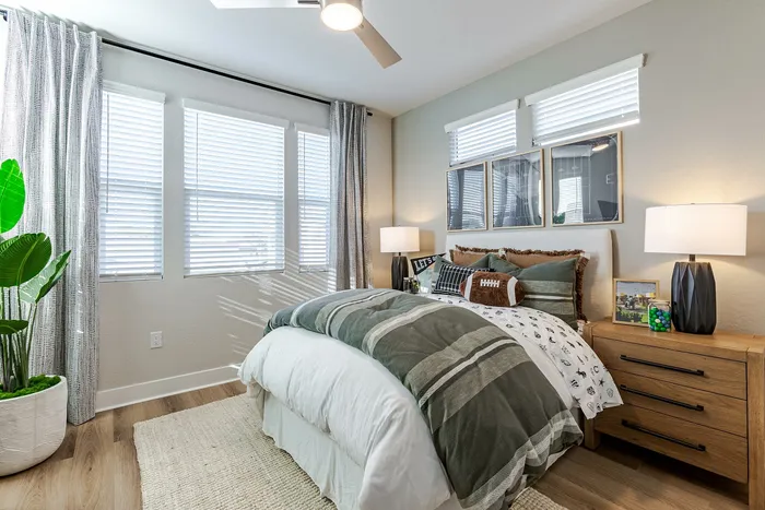 bedroom with natural light