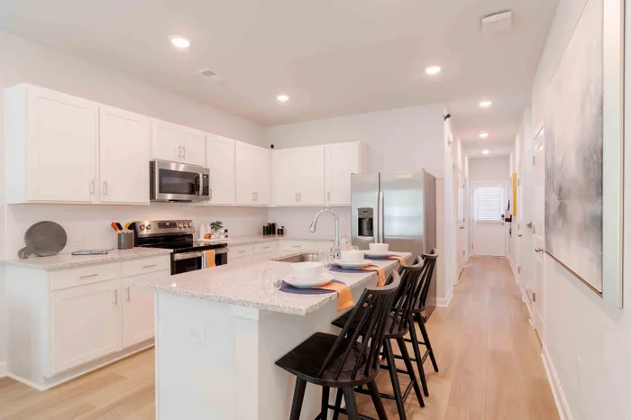 kitchen with island