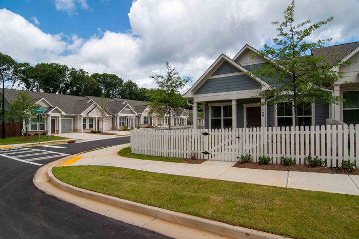 fenced in home on corner