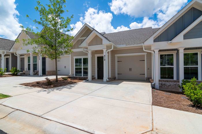 home front entrance and garage