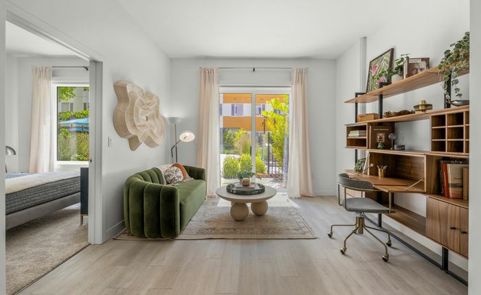 Living Room with desk