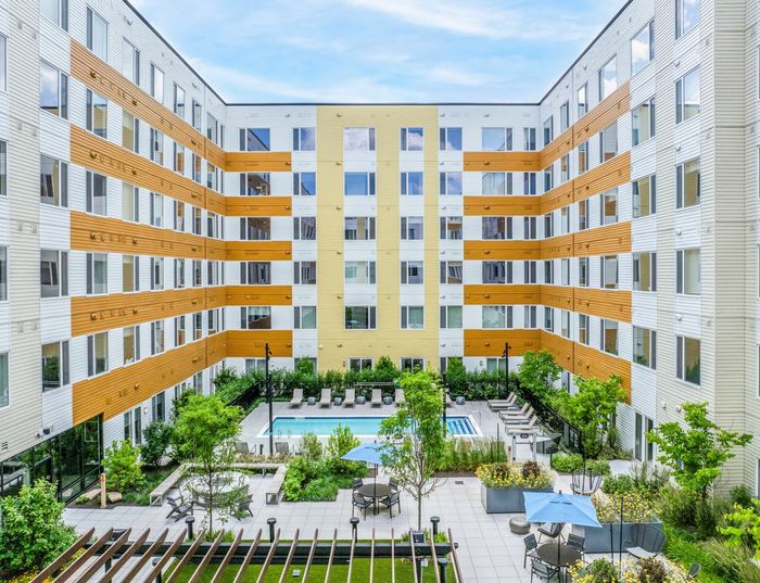 Pool courtyard