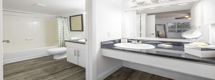 Double Vanity attached with Vanity
