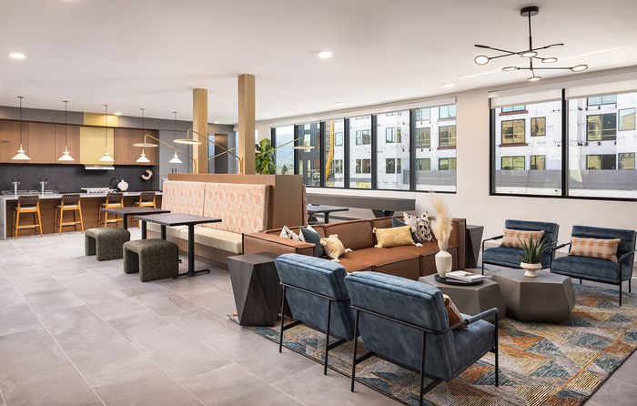 Sitting Area attached with huge windows