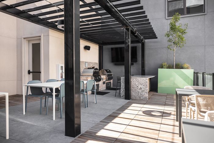 Outdoor Seating Area with Barbeque