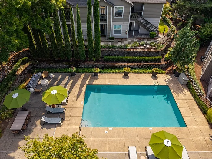 Pool and seating area