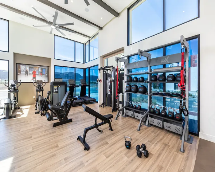 Modern fitness center