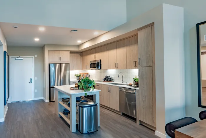 model kitchen with decor