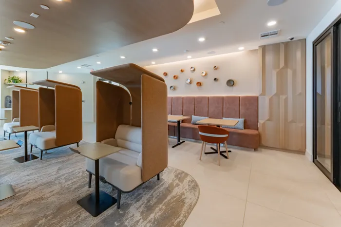 co-working space with seating