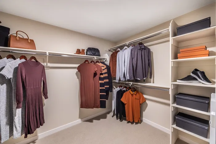 spacious closet