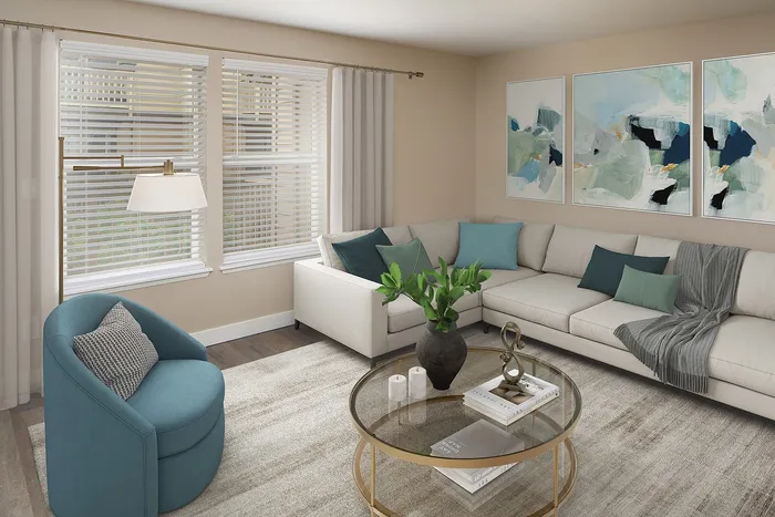 Renovated 2 Bedroom Living Room