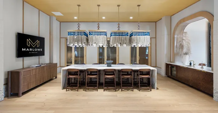 co-working space with work pods at Marlowe Summerville