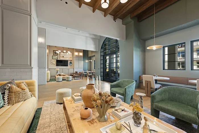 Luxurious, open-concept living area featuring modern decor, comfortable seating, and abundant natural light.