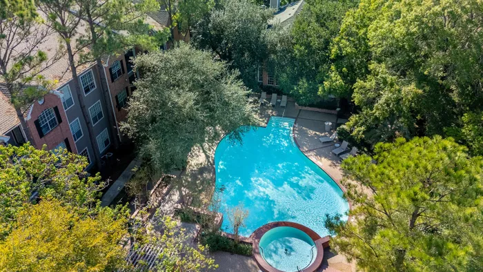 Birds eye view of pool