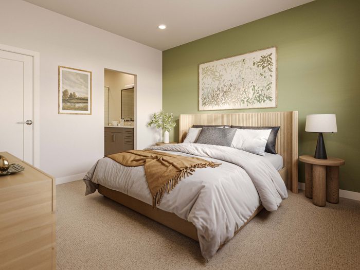 Inviting bedroom with ensuite bathroom