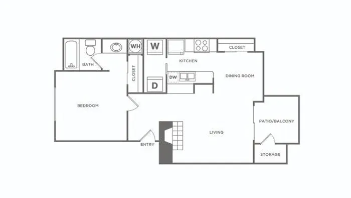 One Bedroom Renovated | 1 bed 1 bath | 662 sq ft