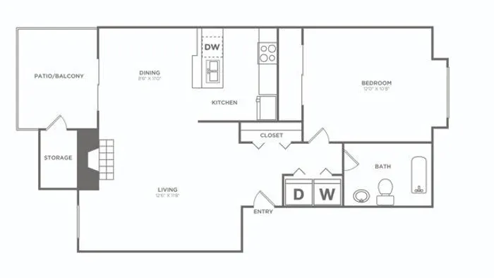 One Bedroom Renovated | 1 bed 1 bath | 660 sq ft