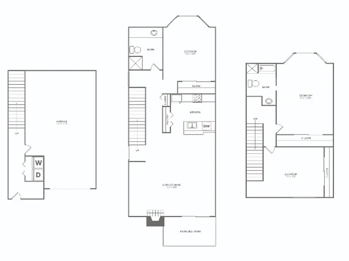 Three Bedroom / Two Bath | 3 bed 2 bath | 1314 sq ft