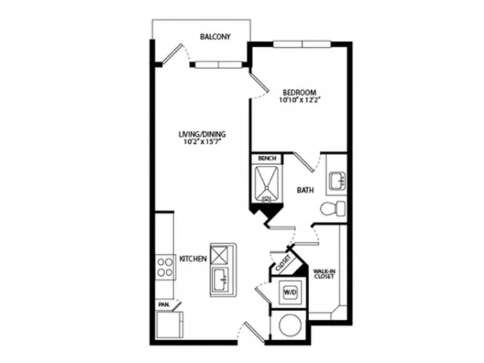 A1D 632 Square Feet