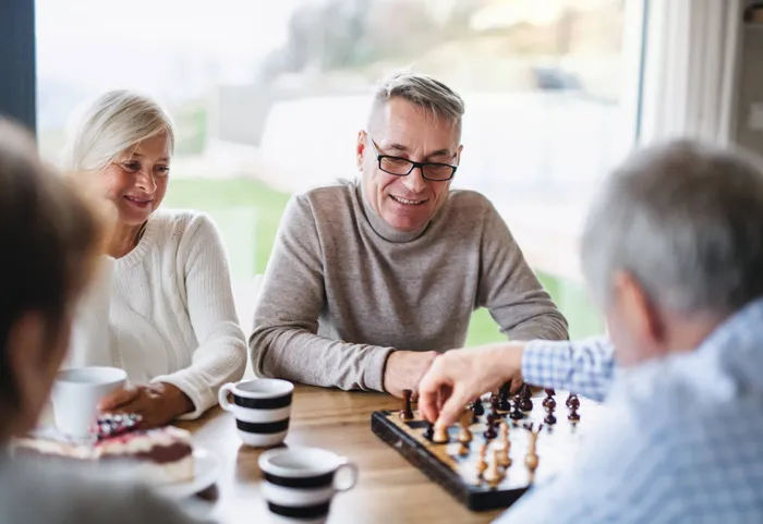 Group Playing Chess