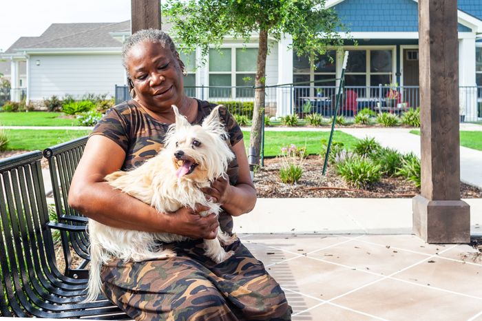 Resident and Dog