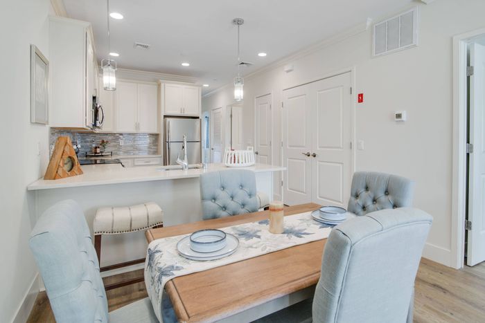 Dining room facing kitchen