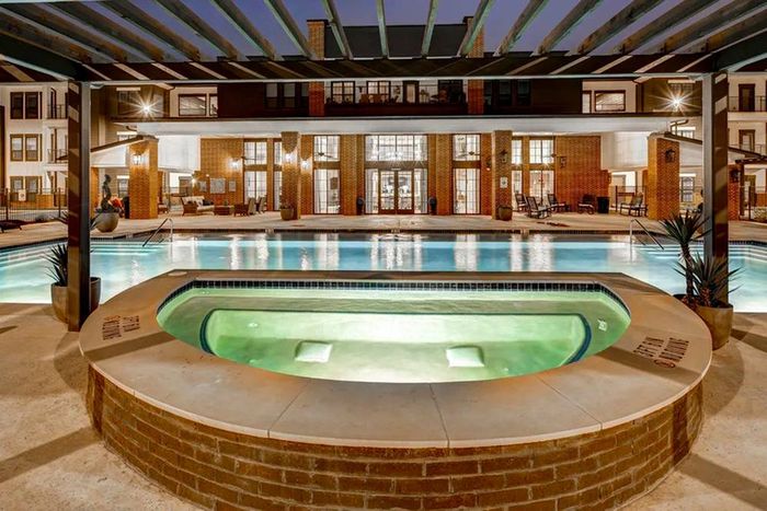 pool at night
