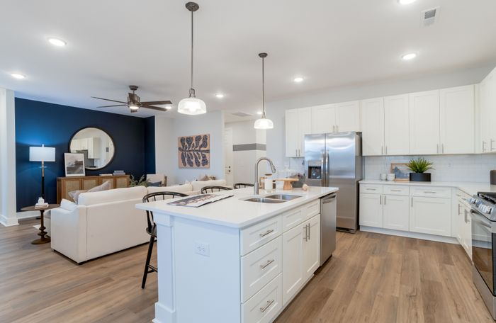 Model Kitchen and Living