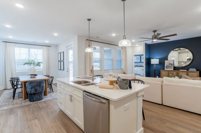 Model Kitchen and Living