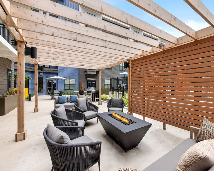 Outdoor Bonfire Seating Area