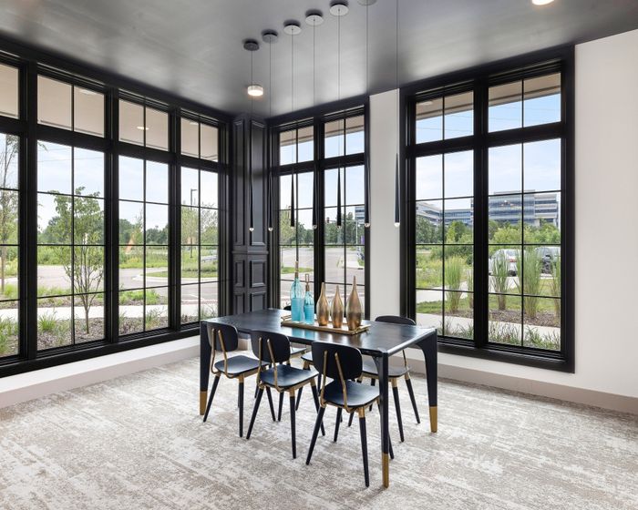 Indoor Dining with Outdoor View