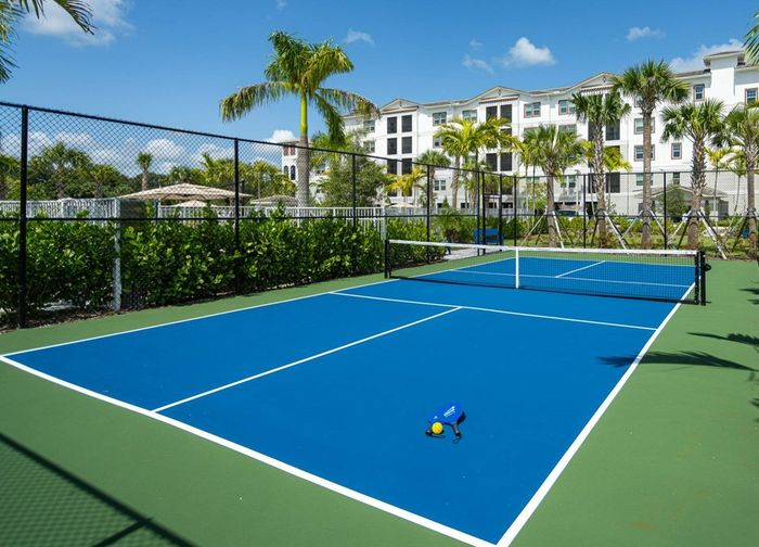 exterior pickleball court  | Arcadia Gardens | Plano, FL  Apartments for Rent