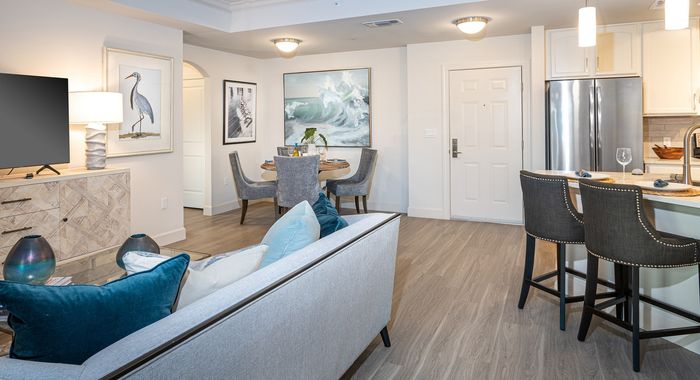 Living Room with Kitchen