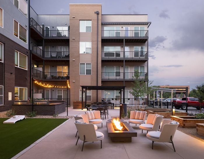 Terrance lounge with fire pit