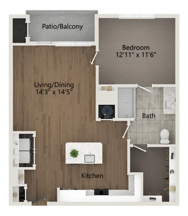 A6-HC Floor Plan