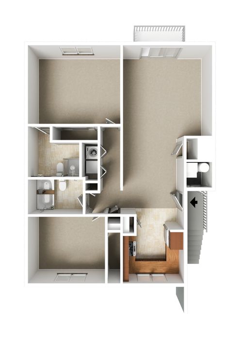 2 Bed, 2 Bath